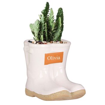 Personalised Welly Boot Garden Planter, 2 of 9
