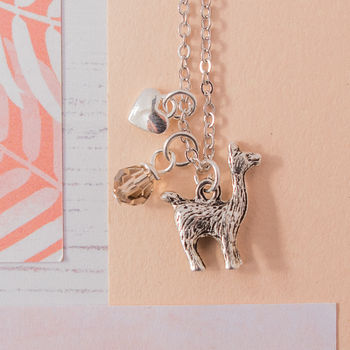 Personalised Llama Charm Necklace, 3 of 5
