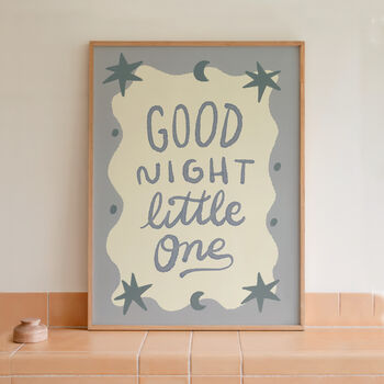 Good Night Little One Print, Good Night Nursery Print, 12 of 12