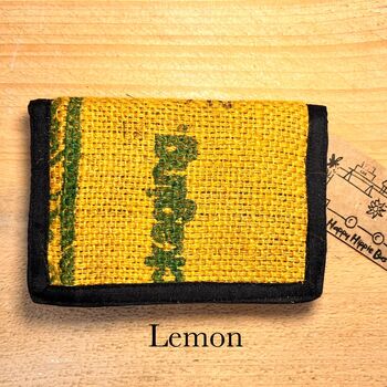 Handmade Rice Sack Wallet Fair Trade Recycled, 10 of 12