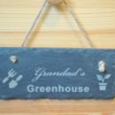 personalised greenhouse slate sign by sweet pea design ...