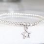 Silver Plated Good Luck Star Bracelet, thumbnail 4 of 5