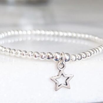 Silver Plated Good Luck Star Bracelet, 4 of 5