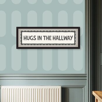Hugs In The Hallway Framed Print, 8 of 10