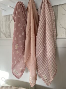 The Meadow Collection Pack Of Three Muslins, 7 of 10