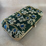 Ivy Emerald Handcrafted Rectangular Clutch, thumbnail 1 of 4