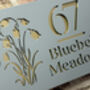 Personalised Bluebell Design House Acrylic Number Sign, thumbnail 3 of 5