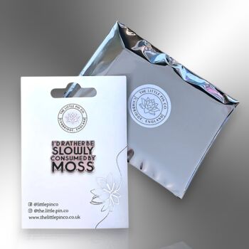 I'd Rather Be Consumed By Moss Enamel Lapel Pin Badge, Friendship Gift, 4 of 8