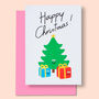 Cute Packs Of Christmas Card Cool Merry Christmas Trees, thumbnail 3 of 4