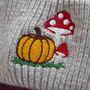 Personalised Autumn Pumpkin Cashmere Wool Scarf Gift, thumbnail 2 of 10
