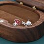 Sterling Silver Mismatched Snail And Mushroom Stud Earrings, thumbnail 5 of 12