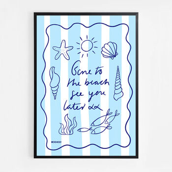 Gone To The Beach Print, 4 of 6