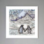 'Penguin Couple' Print, thumbnail 1 of 3