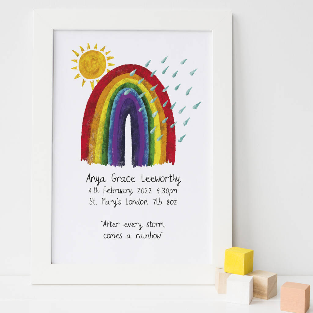 nursery prints rainbow