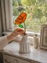 California Poppy Stained Glass Flowers, thumbnail 1 of 6