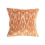 Cinnamon And White Silk Velvet Pillow Covers 40x40cm, thumbnail 1 of 6
