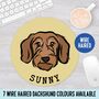 Wire Haired Dachshund Face Mouse Mat, thumbnail 1 of 5