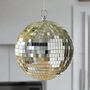 Mirror Disco Ball Hanging Decor 20cm/30cm/Silver, thumbnail 1 of 11