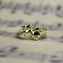 Sterling Silver Comedy And Tragedy Theatre Ring, thumbnail 3 of 7