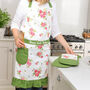 Personalised Floral Apron And Oven Glove Set, thumbnail 7 of 10