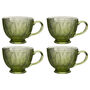 Set Of Four Botanical Green Cups, thumbnail 2 of 5