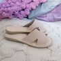 Leather Open Toe Women's Slippers, thumbnail 6 of 9