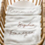 Personalised Organic Baby Blanket Oat, thumbnail 1 of 6