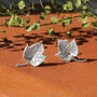 Sterling Silver Ivy Leaf Stud Earrings, thumbnail 1 of 5