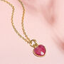 Healing Heart Ruby Gemstone Necklace, thumbnail 7 of 11