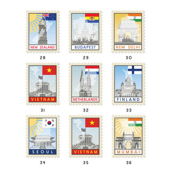 Personalised Travel Stamp Print, 5 of 12