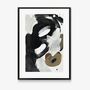 Infinity Eight Original Black Abstract Painting 50 X 70 Cm, thumbnail 2 of 2