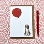 Personalised Bearded Collie Birthday Card, thumbnail 1 of 4