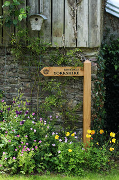 Engraved House Name Driveway Post, 3 of 12