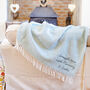 Personalised Mother And Baby Wool Throw, thumbnail 3 of 6