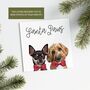 Two Or More Pet Personalised 'Christmas Bow' Card, thumbnail 2 of 8