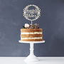 Personalised Laurel Couples Wooden Cake Topper, thumbnail 5 of 5