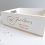 Date Night Personalised Couples Wooden Treat Box, thumbnail 1 of 2