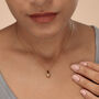 Teardrop Necklace With Slider Clasp, thumbnail 4 of 7