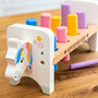 Personalised Unicorn Hammer Bench Birthday Gift For Children, thumbnail 3 of 4