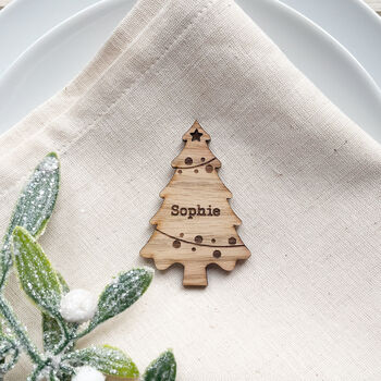 Christmas Place Name Setting Tree, 3 of 6