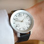 Personalised Engraved Wrist Watch With Grey Numbers, thumbnail 1 of 3