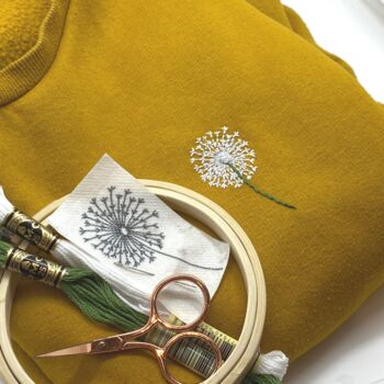 Dandelion Embroidery/Up Cycling Clothing Kit, 9 of 10