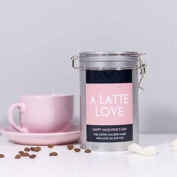 'A Latte Love' Valentine's Day Coffee Gift In Tin, 3 of 11