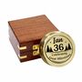 Personalised Brass 36th Birthday 100 Year Calendar Compass, thumbnail 1 of 12