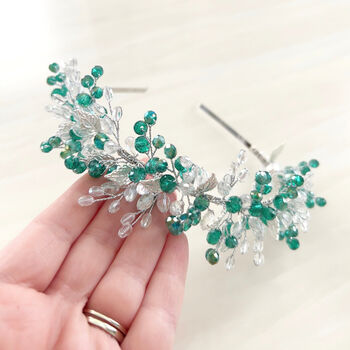 Green Crystal Headband, 2 of 4