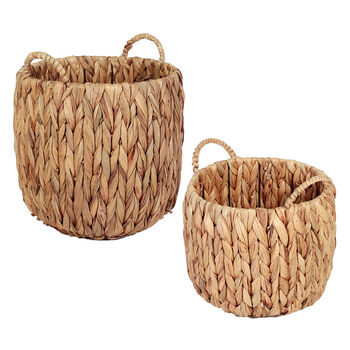 Set Of Two Water Hyacinth Planter Baskets, 2 of 3