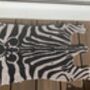 Zebra Shaped Coir Door Mat – 75x38cm Black And White, thumbnail 3 of 6