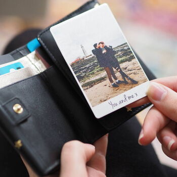 Personalised Anniversary Photo Wallet Card, 2 of 6