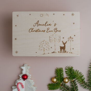 Personalised Christmas Eve Box With Reindeer, 4 of 6
