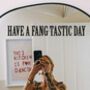 Fang Tastic Day Halloween Door And Mirror Sticker, thumbnail 1 of 4
